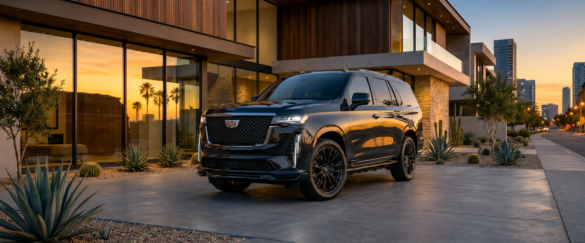 Cadillac Escalade 2026 de lujo disponible para renta en Guadalajara con GP Renta de Autos y Camionetas.